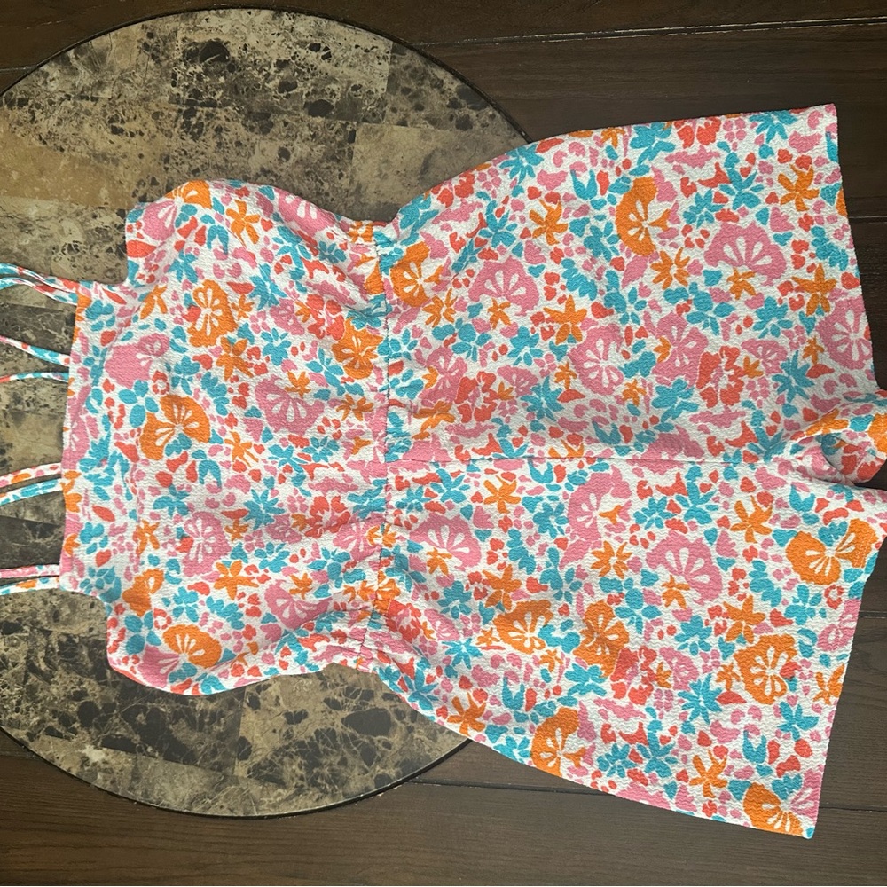 Primark Floral Kids Romper - Pink, Orange, Blue